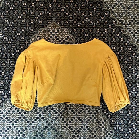 Town Clothes Quince Top in Sunflower, S - Picture 2 of 4